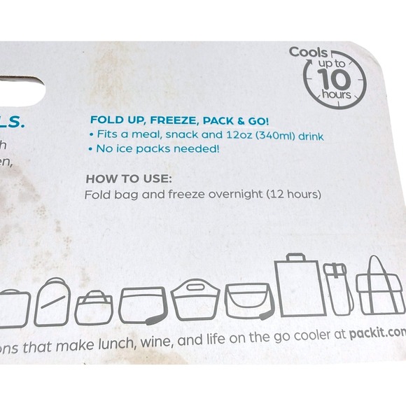 Packit Freezable Lunch Bag Colorful Camo Foldable Insulated School Work Hiking - Picture 8 of 10